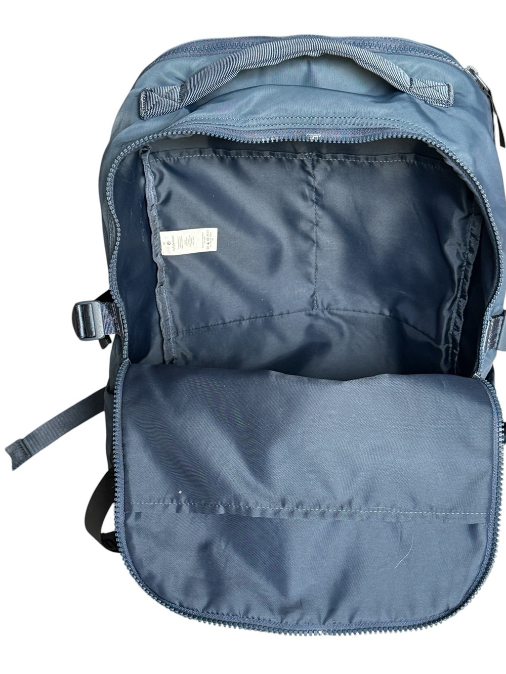 LuluLemon New Crew 22L Backpack School Hiking Camping Dark Blue Grey Biking EUC - Picture 6 of 13